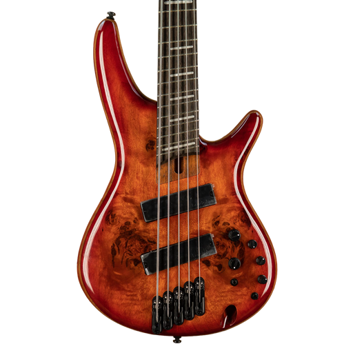 Ibanez SRMS805-BTP Soundgear Multi-Scale Fanned-Fret 5-String Bass, Brown Topaz Burst