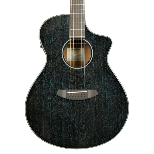 Breedlove Rainforest S African Mahogany Concert Acoustic-Electric Guitar Midnight Blue