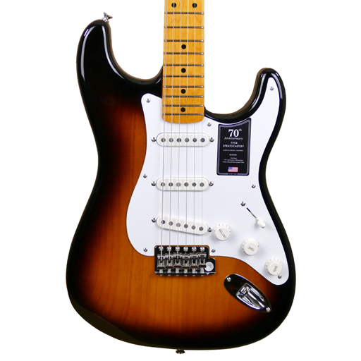 Fender 70th Anniversary American Vintage II 1954 Stratocaster®, Maple Fingerboard, 2-Color Sunburst