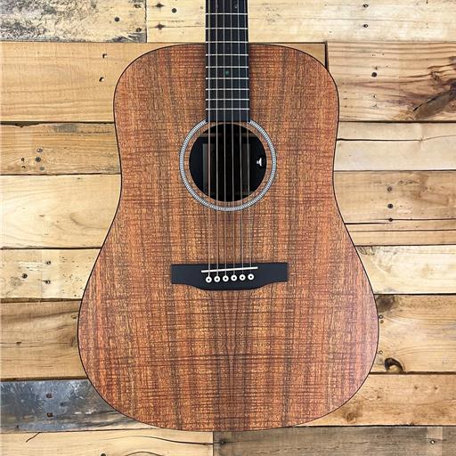 Martin D-X1E X Series Dreadnought Acoustic-Electric Guitar Figured Koa