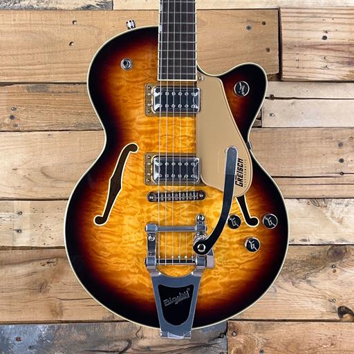 GRETSCH G5655T-QM Electromatic® Center Block Jr. Single-Cut Quilted Maple with Bigsby®, Sweet Tea