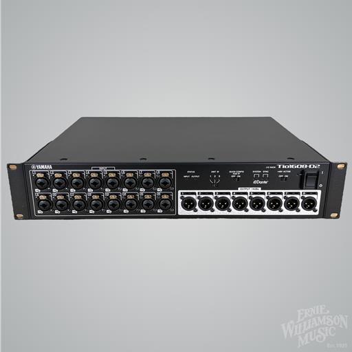 Yamaha TIO1608-D2 96khz Dante-Equipped I/O Rack w/ 16 mic/line inputs and 8 line outputs