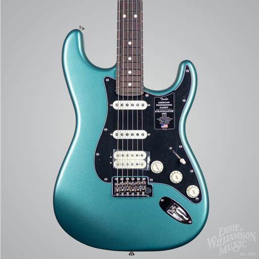 Fender American Professional Classic Stratocaster® HSS, Rosewood Fingerboard, Faded Sherwood Green Metallic