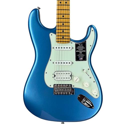 Fender American Professional Classic Stratocaster® HSS, Maple Fingerboard, Faded Lake Placid Blue