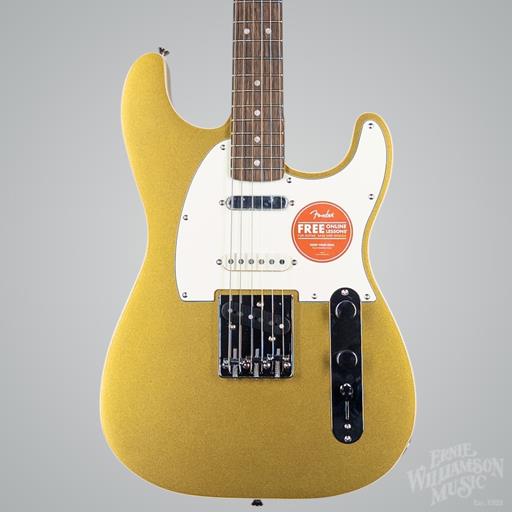 Squier Paranormal Custom Nashville Stratocaster, Laurel Fingerboard, Parchment Pickguard, Aztec Gold