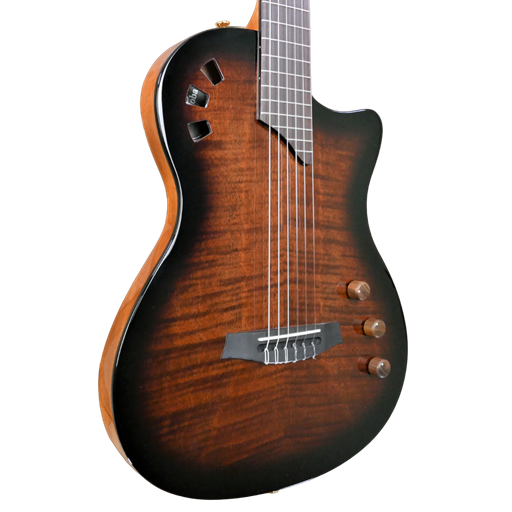 Cordoba Stage Nylon-String Electric Guitar (Edge Burst)