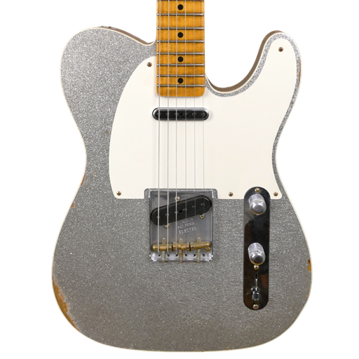 Fender Custom ShopTomatillo Telecaster Relic Aged Silver Sparkle