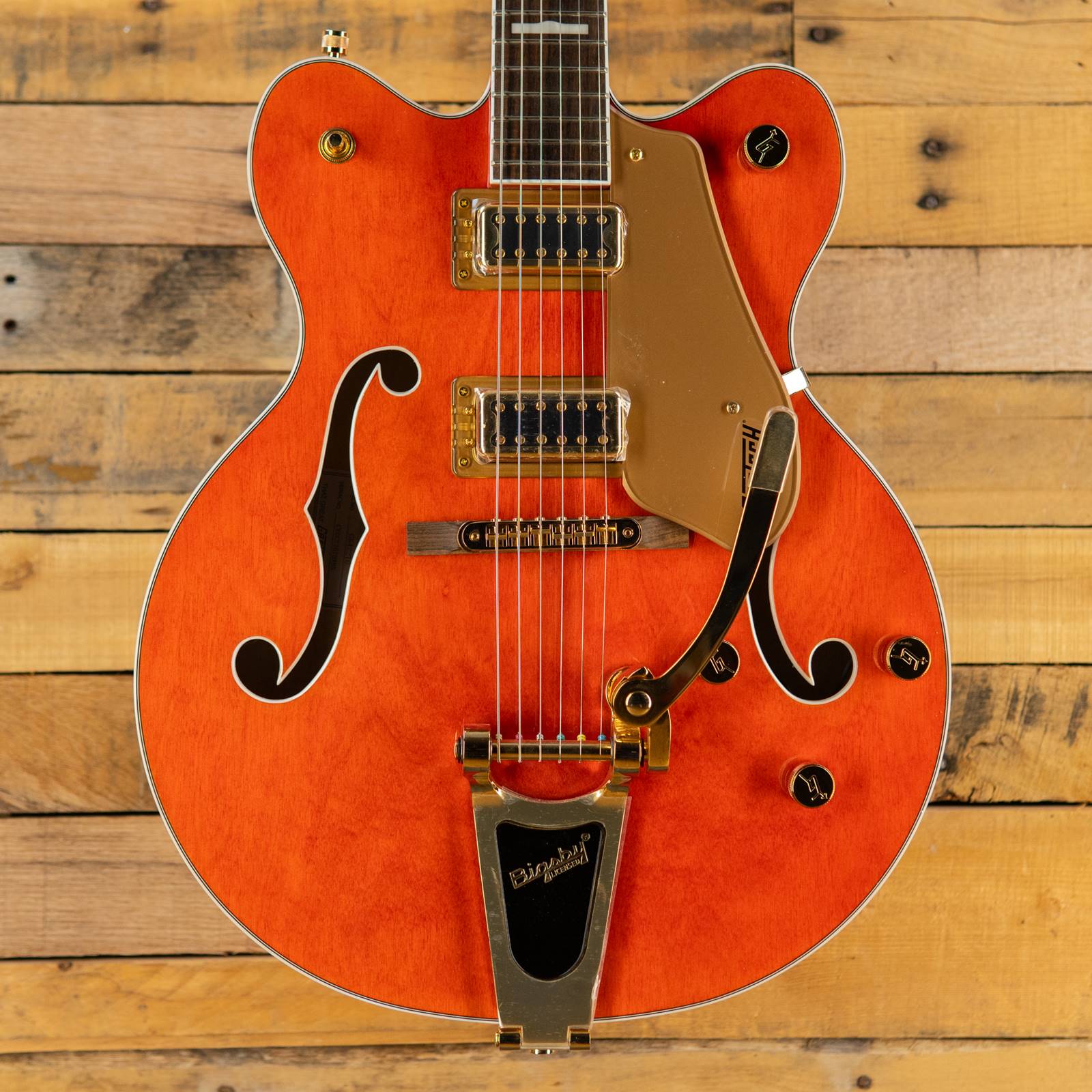 Gretsch G5422TG Electromatic Classic Hollow Body Double-Cut with Bigsby and Gold  Hardware - Orange Stain