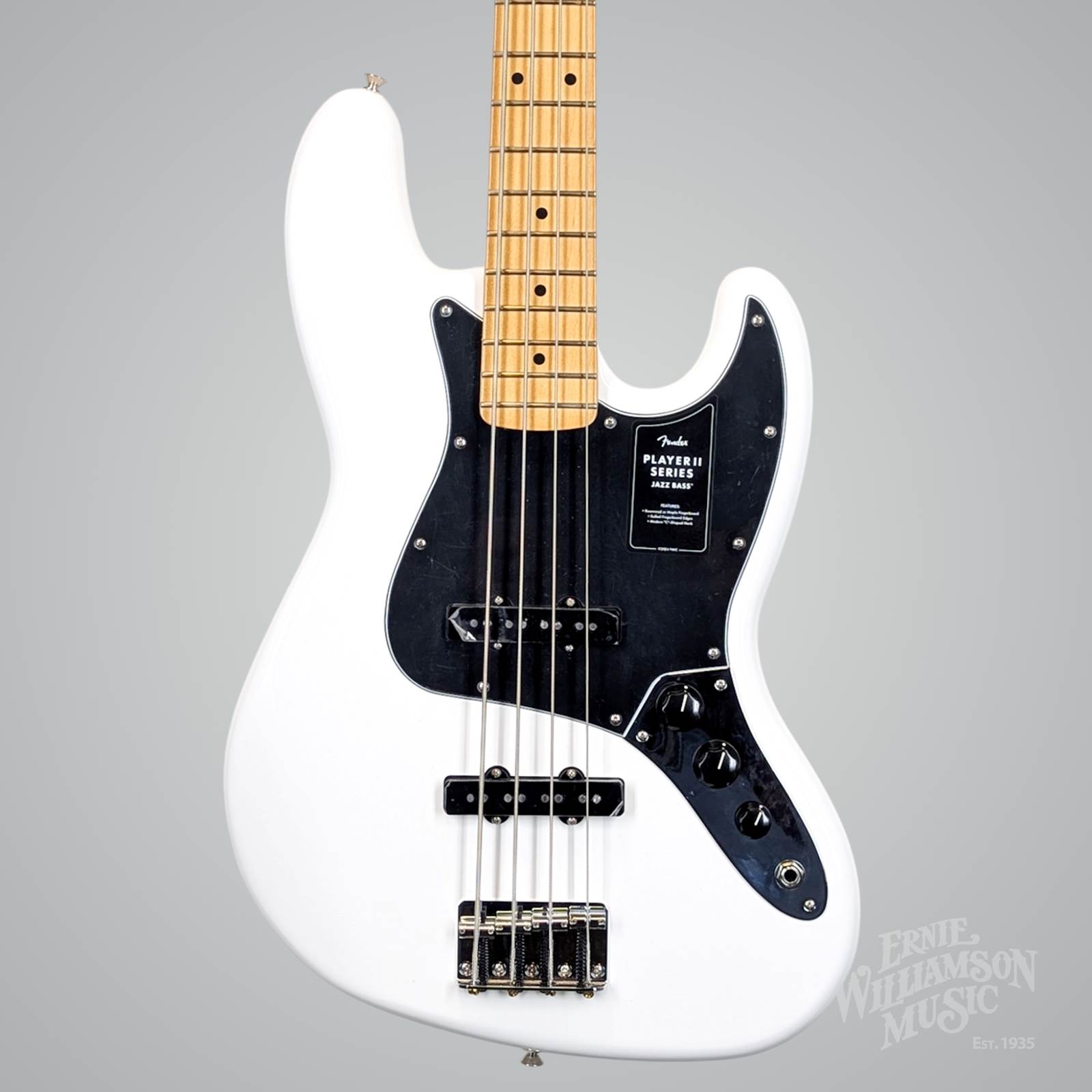 Ernie Williamson Music - Fender Player II Jazz Bass, Maple
