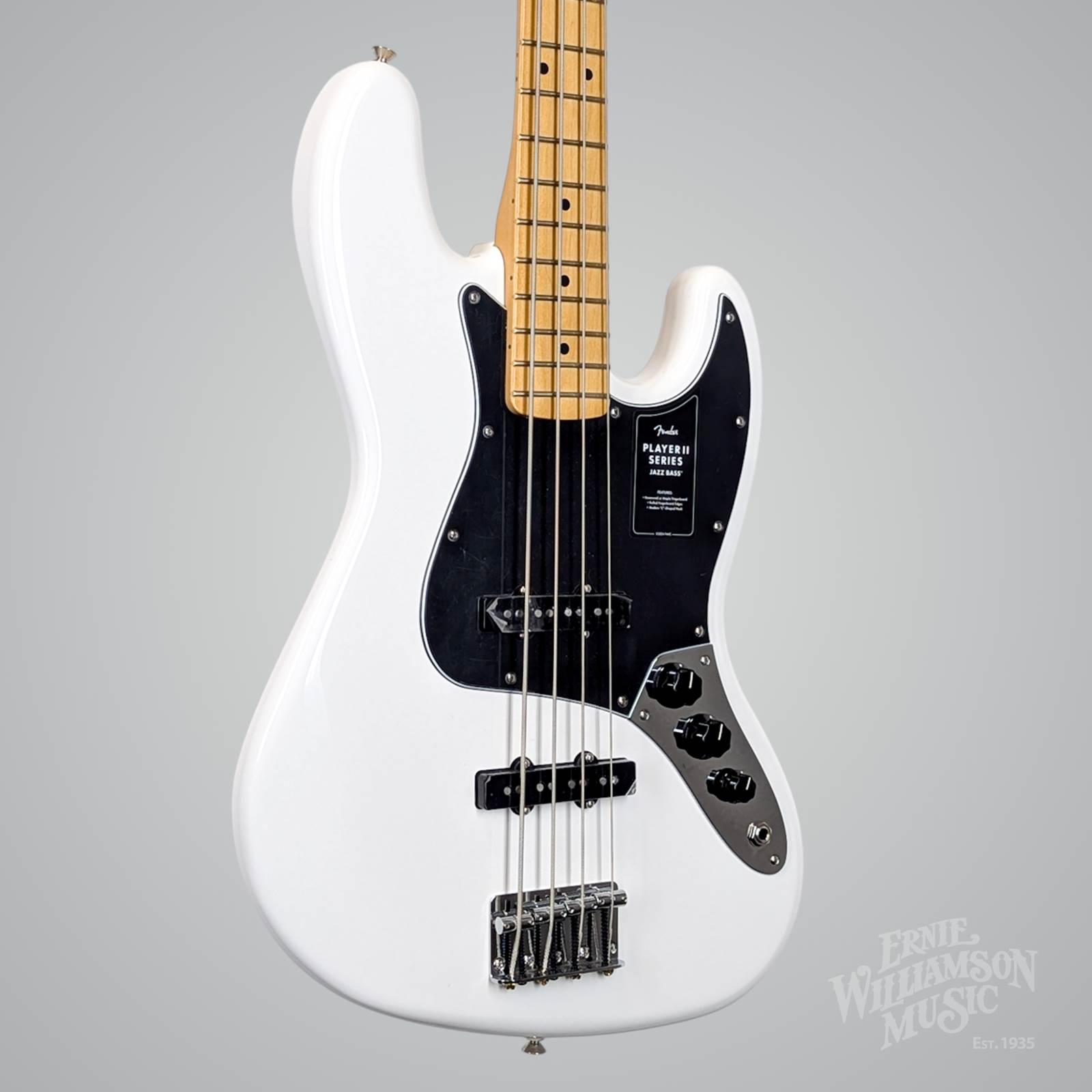 Ernie Williamson Music - Fender Player II Jazz Bass, Maple