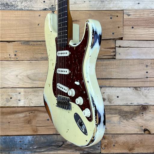 Fender Custom Shop S21 Limited 61 Stratocaster 2023 - Aged Vintage White  Over 3 Color Sunburst Custom Shop